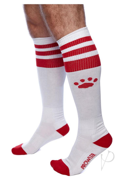 Prowler RED Football Socks White/Red