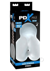 PDX Male Blow and Go Mega Stroker Anal Masturbator Clear