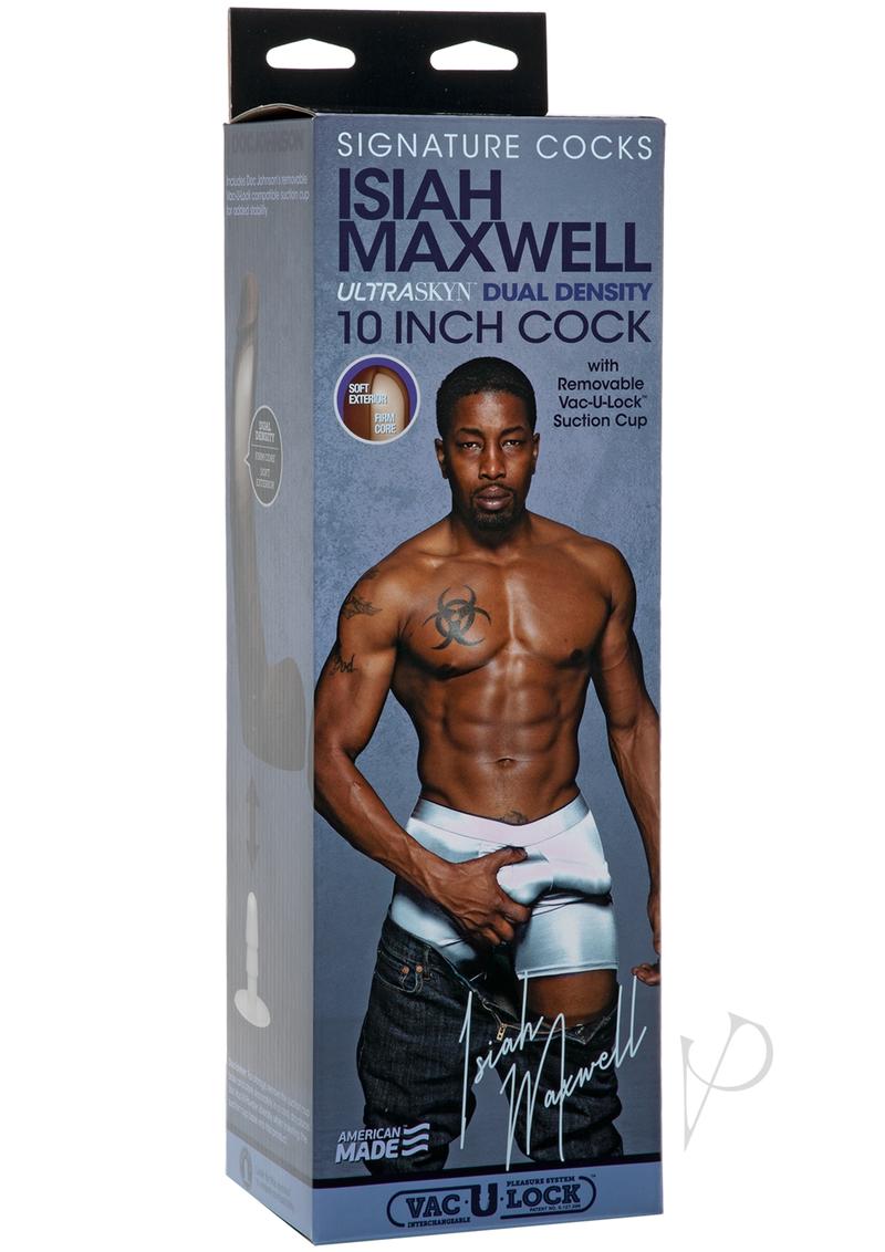 Signature Cocks Isiah Maxwell Dildo 10in - Chocolate