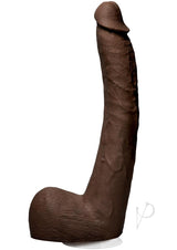 Signature Cocks Isiah Maxwell Dildo 10in - Chocolate