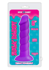 Suga' Daddy Silicone Dildo 8in - Purple