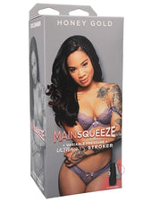 Main Squeeze Honey Gold Ultraskyn Masturbator - Pussy - Caramel