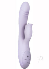Devine Vibes Heat-up Clit Licker Rechargeable Silicone Warming Rabbit Vibrator - Lavender