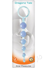 Dragonz Tale Anal Pleasures Silicone Anal Beads - Blue