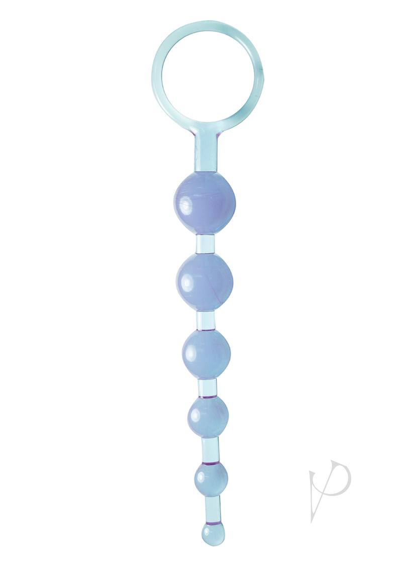 Dragonz Tale Anal Pleasures Silicone Anal Beads - Blue