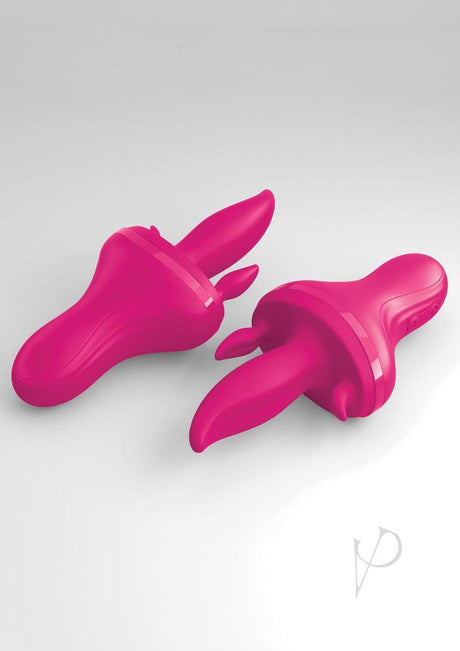 3Some Holey Trinity Triple Tongue Vibrator Multi Speed Rechargeable - Pink