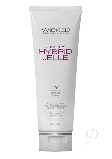 Wicked Simply Hybrid Jelle Lubricant with Olive Leaf Extract 4oz