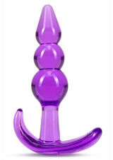 B Yours Triple Bead Butt Plug - Purple