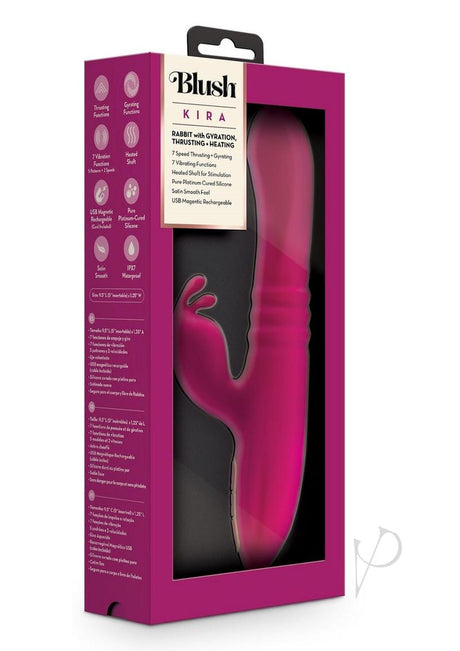 Lush Kira Rechargeable Silicone Rabbit Vibrator - Velvet Pink