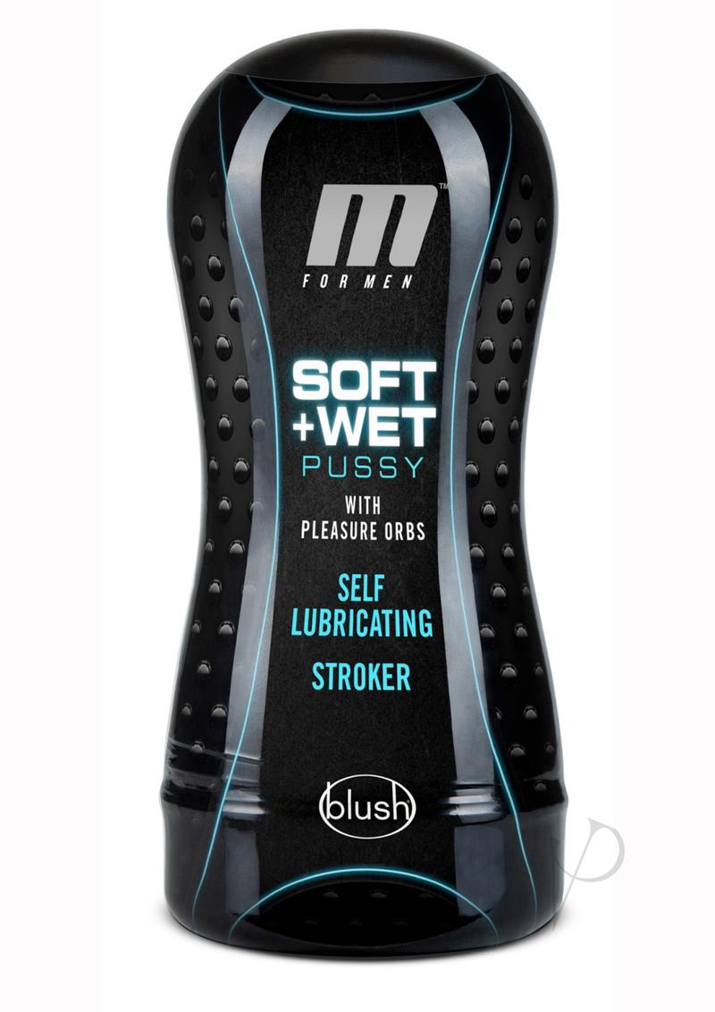 M for Men Soft and Wet Self Lubricating Masturbator Cup Orb - Pussy - Vanilla