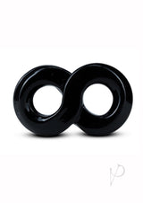 Stay Hard Cock Ring and Ball Strap - Black