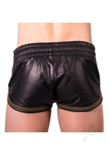 Prowler RED Leather Sport Shorts - Large - Black/Green