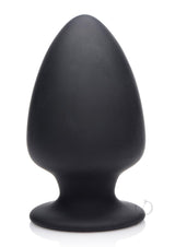 Squeeze-It Squeezable Silicone Anal Plug - Large - Black