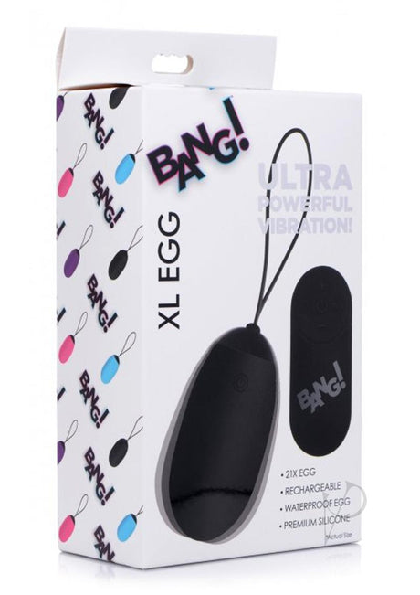 Bang! XL Vibrating Egg - Black