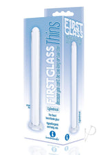 First Glass Thins Cylindrical Glass Plug - Clear