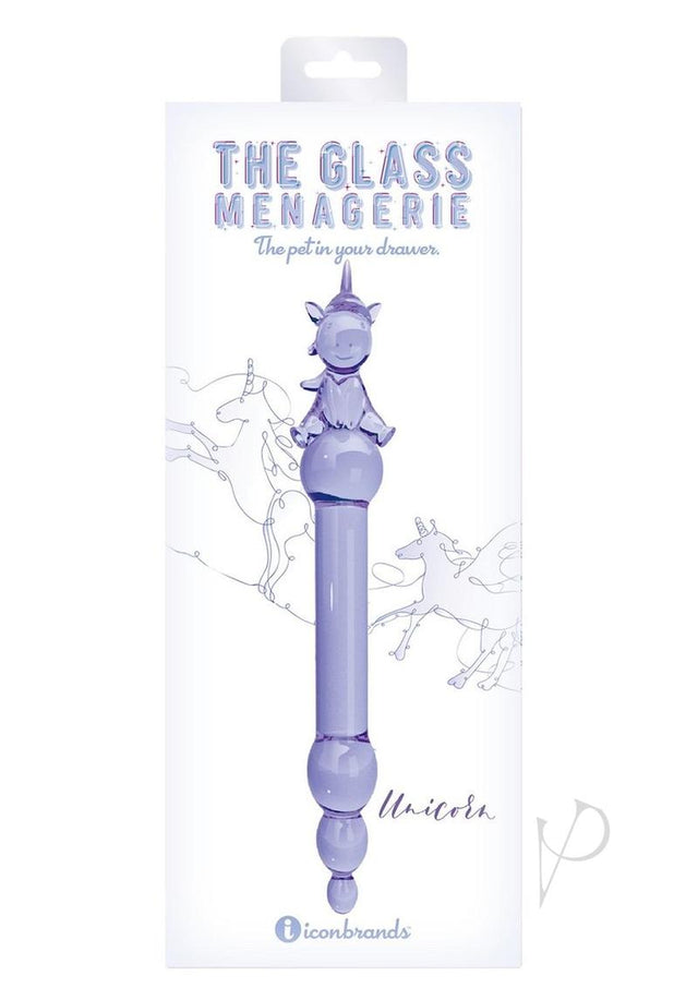 Glass Menagerie Unicorn Dildo - Purple
