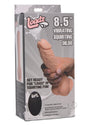 Loadz Vibrating Squirting Dildo with Remote 8.5in - Vanilla