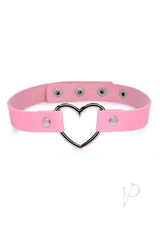 Master Series Heart Choker Necklace - Pink