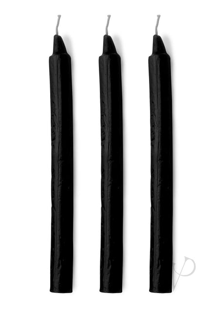 Master Series Dark Drippers Fetish Drip Candles (set of 3) - Black