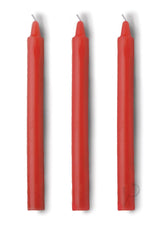 Master Series Fire Sticks Fetish Drip Candles (set of 3) - Red