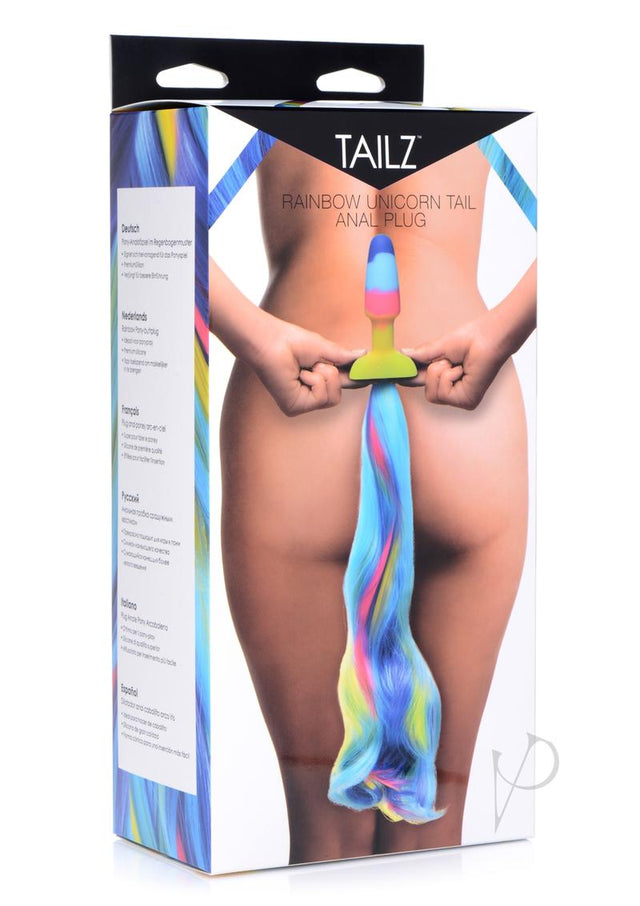 Tailz Unicorn Tail Anal Plug - Multicolor