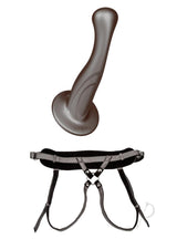 Her Royal Harness The Royal Sensual Set Adjustable Harness with Silicone Sensual G-Probe - Gray