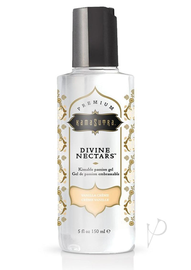 Kama Sutra Divine Nectars Water Based Flavored Body Glide 5oz - Vanilla Cr&#xe8;me
