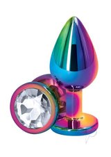 Rear Assets Anal Plug - Medium - Multicolor/Clear