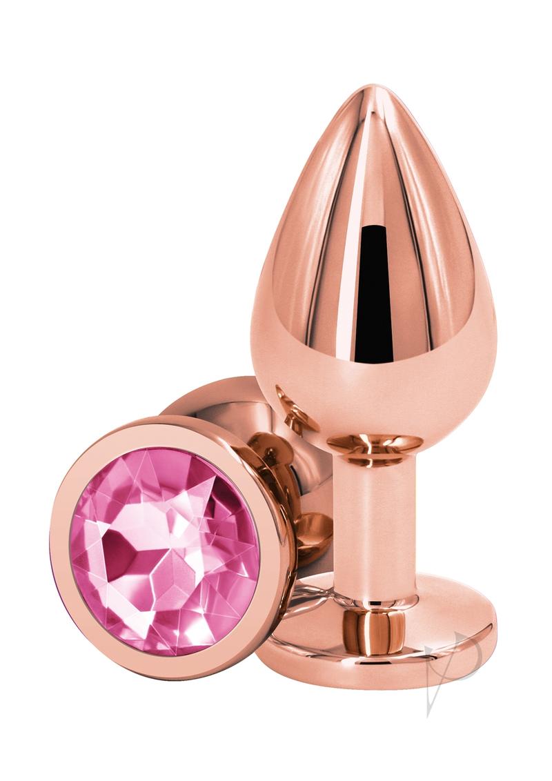 Rear Assets Anal Plug - Medium - Rose Gold/Pink