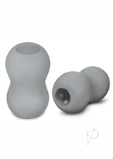 ZOLO Squeezable Mini Double Bubble Masturbator - Gray