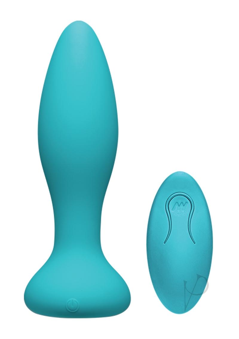 A-Play Thrust Experienced Anal Plug with Remote Control  -  Teal