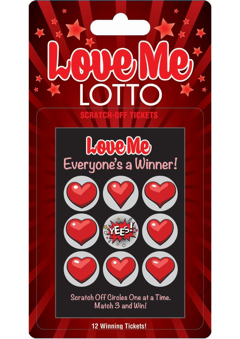 Love Me Lotto Scratch Off Tickets (12 Per Pack)