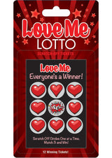 Love Me Lotto Scratch Off Tickets (12 Per Pack)