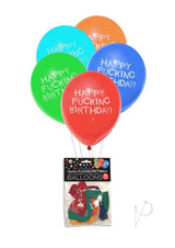 Candyprints X-Rated Birthday Balloons Assorted Colors (8 Per Bag)