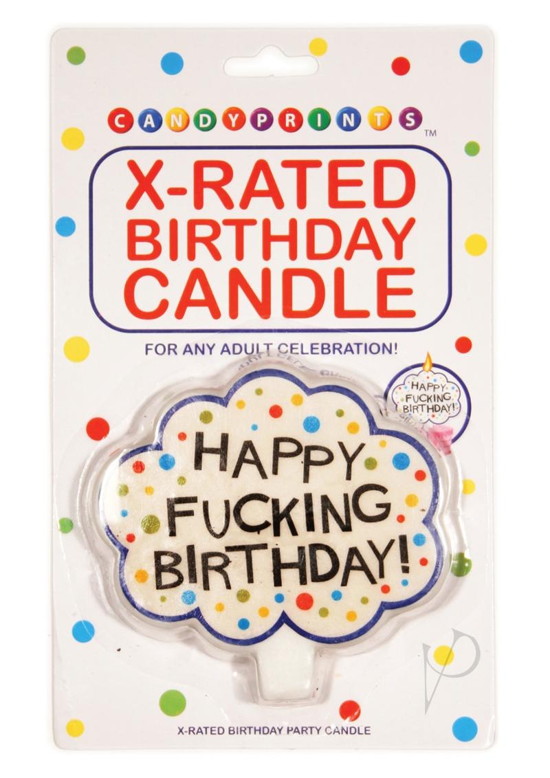 Candyprints X-Rated Birthday Candle
