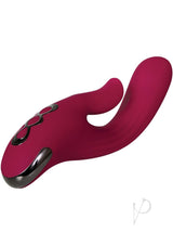 Red Dream Rechargeable Silicone Vibrator - Burgundy