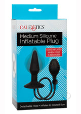 Medium Silicone Inflatable Plug - Black