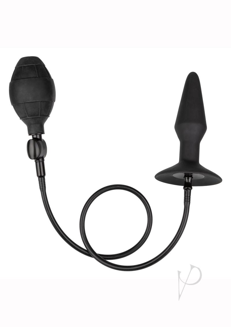 Medium Silicone Inflatable Plug - Black