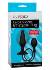 Large Silicone Inflatable Plug - Black