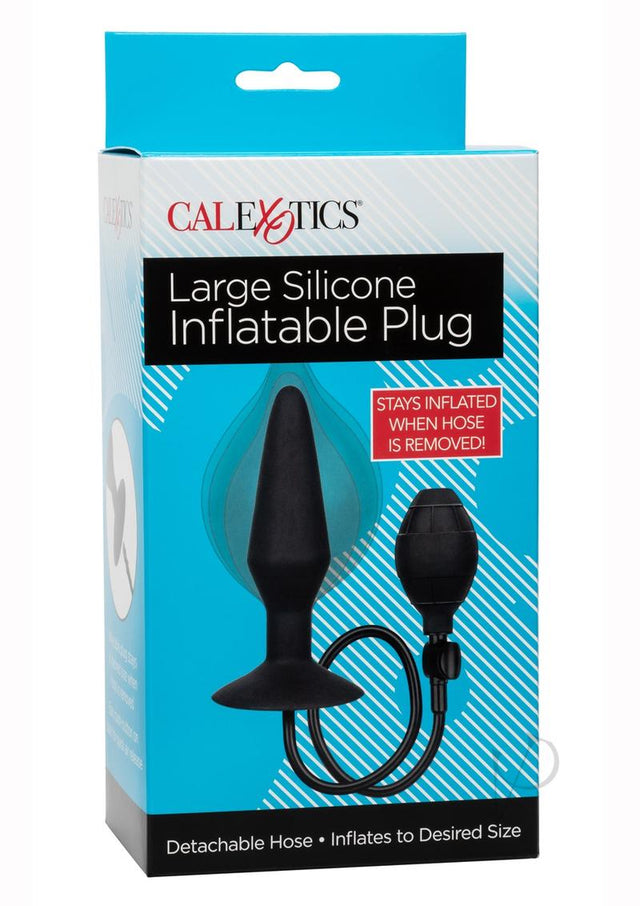 Large Silicone Inflatable Plug - Black