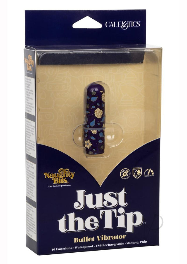 Naughty Bits Just The Tip Bullet Vibrator - Multicolored