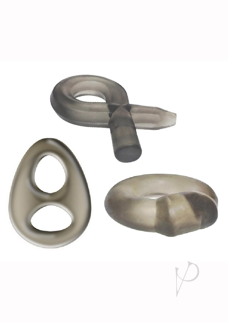 The 9`s - Phat Rings Smoke 2, Chunky Cock Rings - Smoke