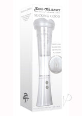 Zero Tolerance Sucking Good Rechargeable Vibrating Masturbator - Vanilla