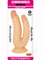 Commander Dongs Double Duty Bendable Dildo 6in - Vanilla