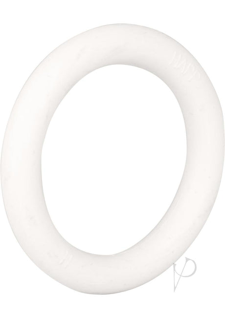 White Rubber Cock Ring - Small - White