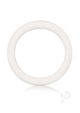 White Rubber Cock Ring - Medium - White