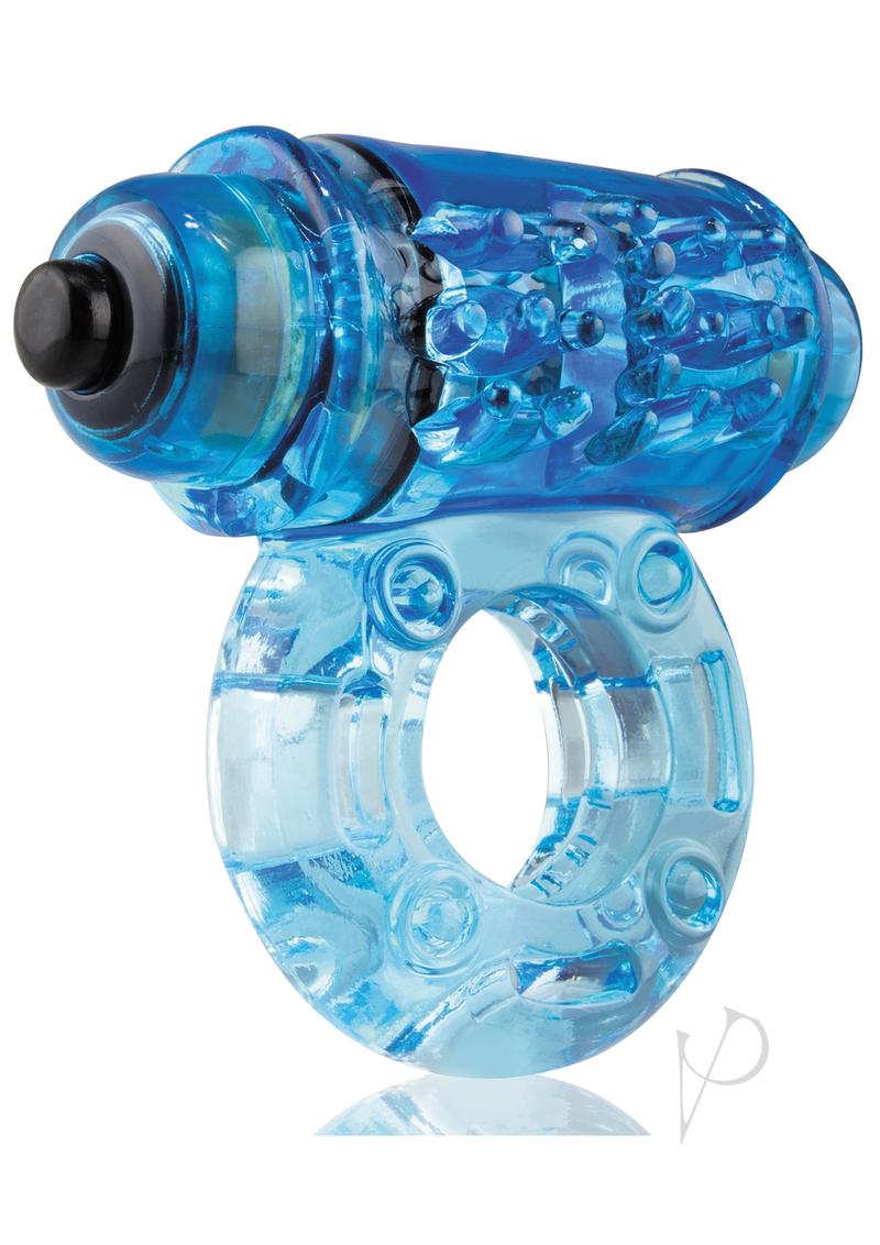 O Wow Vibrating Ring Blue