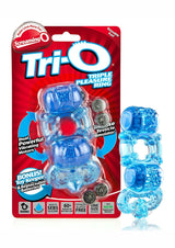 Tri O Triple Pleasure Ring Blue