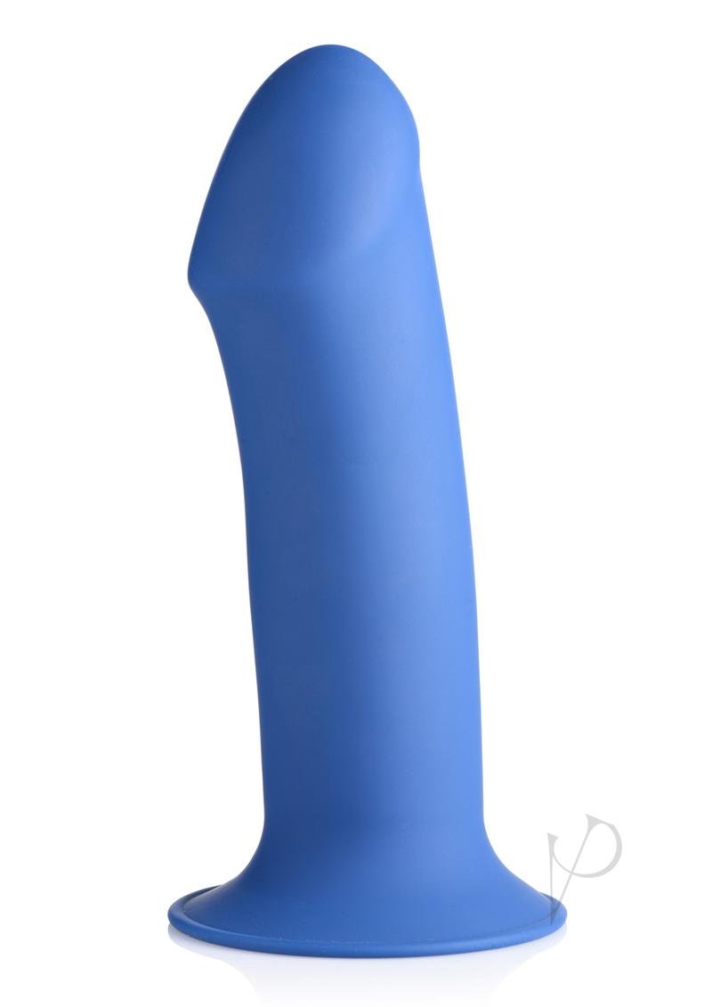 Squeeze-It Squeezable Thick Dildo - 6.9in - Blue
