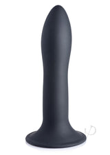 Squeeze-It Squeezable Slender Silicone Dildo 5.3in - Black